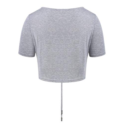 Camisa sin Mangas Atractiva de la impresión de Las señoras de la Mujer Pullover Chaleco Tops-Blusa de Fiesta de Elegantes Camisa de Verano Corto Camiseta de Manga Corta con Estampado de Mangas Cortas