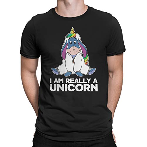 Camiseta de manga corta con texto en inglés "I'm Really A Unicorn Eeyore"