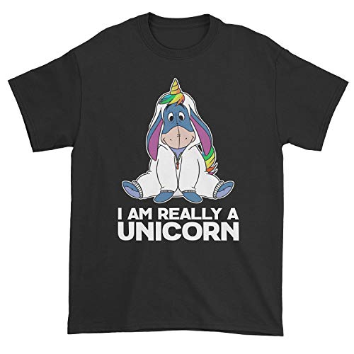 Camiseta de manga corta con texto en inglés "I'm Really A Unicorn Eeyore"