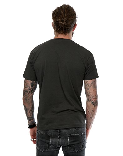 Camiseta de manga corta para hombre con logo de Batman, de DC Comics Gris gris claro Large