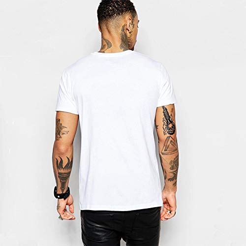 Camisetas de los hombres de la excavación de la Luna Imprimir Tops divertido para hombre de O-Cuello T camisas de los hombres de los hombres de la camiseta de los hombres Camiseta fresca 2 piezas,B,XL