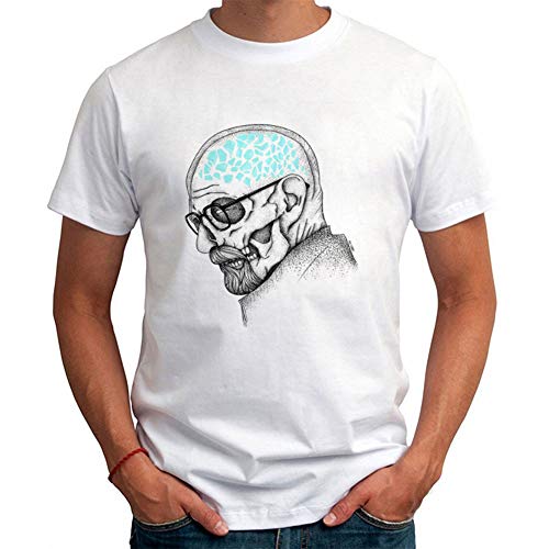 Camisetas de los hombres de la excavación de la Luna Imprimir Tops divertido para hombre de O-Cuello T camisas de los hombres de los hombres de la camiseta de los hombres Camiseta fresca 2 piezas,B,XL