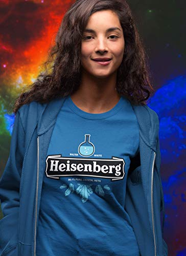 Camisetas La Colmena 121-Breaking Bad Heisenberg Crystal Meth (Olipop) (XXXL, Azul Royal)