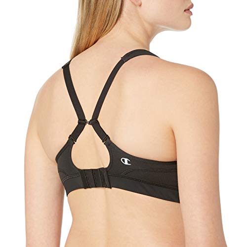 Campeón de la mujer distancia 2.0 Novedades Underwire sujetador deportivo, Negro, 34/36D/DD