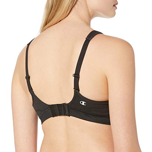 Campeón de la mujer distancia 2.0 Novedades Underwire sujetador deportivo, Negro, 34/36D/DD