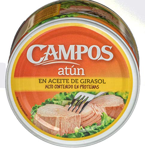 CAMPOS, Conserva de atún en aceite de girasol - lata de 400 g (320401002)