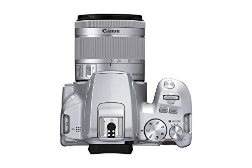 Canon EOS 250D - Cámara digital (24,1 MP, 6000 x 4000 Pixeles, CMOS, 4K Ultra HD, pantalla táctil) plata - kit con cuerpo y EF-S 18-55IS STM