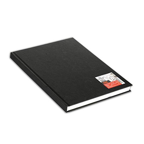 Canson Art Book One - Cuaderno de dibujo que incluye 98 hojas de papel de dibujo de 100gsm, 21.6 x 27.9 cm, color negro, 1 unidad