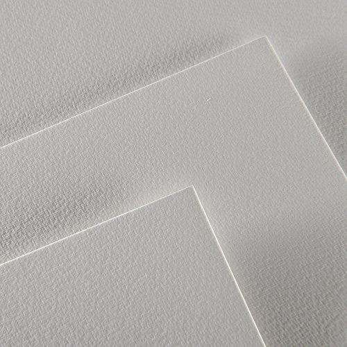 Canson Montval - Bloc papel de acuarela (300 gsm, 24 x 32 cm, 12 hojas), color blanco natural