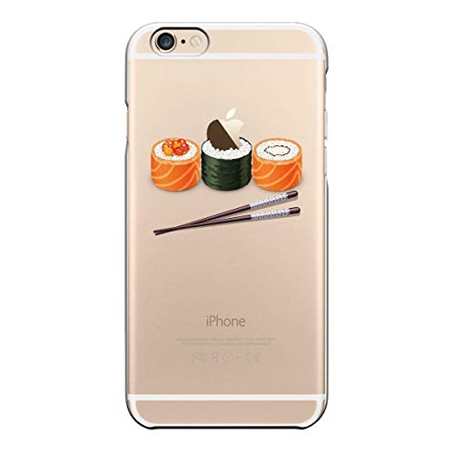 Carcasa compatible con iPhone 6/ iPhone 6S TPU Ultra Flex Series Funda de protección flexible con protección flexible y cristal Premium para iPhone 6 y iPhone 6S Sushi M