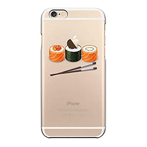 Carcasa compatible con iPhone 6/ iPhone 6S TPU Ultra Flex Series Funda de protección flexible con protección flexible y cristal Premium para iPhone 6 y iPhone 6S Sushi M