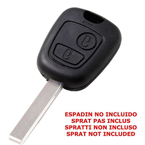 Carcasa de Remplazo para Llave Peugeot 307 406 Funda Mando sin Espadín