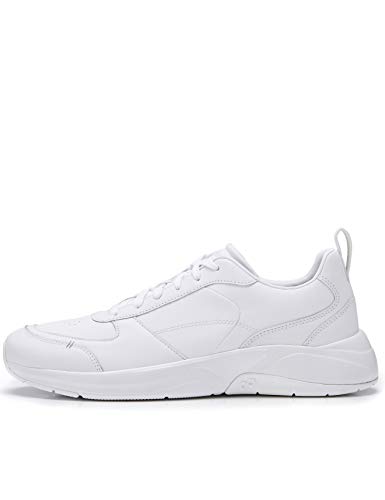 CARE OF by PUMA Zapatillas bajas informales en cuero para hombre, Blanco, 45 EU