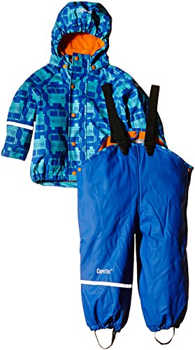 CareTec Chaqueta y Pantalón Impermeable Unisex Niños, azul (Sea Blue 706), 3 años