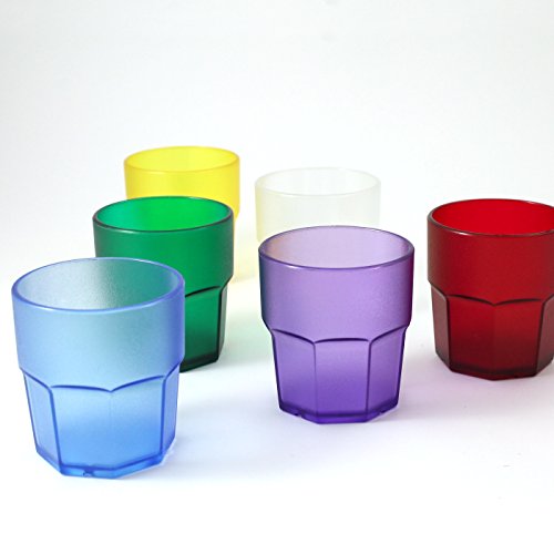 Cartaffini t280gix6 Vasos, Policarbonato, Amarillo, 6 Unidad