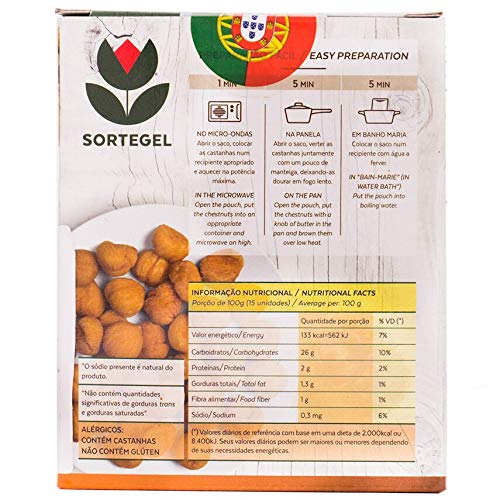 Castañas Cocidas de Trás-os-Montes - Portugal 200g