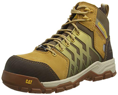 Cat Footwear Induction NT S1P, Botas de Construcción para Hombre, Restablecimiento de Miel, 43 EU