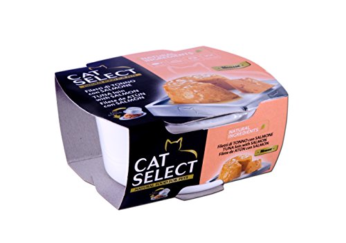 Cat Select Mousse de Lomo de Atún con Salmón - 12 Tarrinas