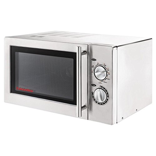 Caterlite CD399 - Horno microondas con grill, 900W, Acero inoxidable