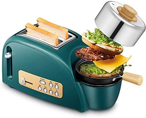 CattleBie Panaderos, Multifuncional automática al Horno Tostador 5 libremente Ajustable en Color Puesto máquina de Pan Puede descongelar y Calentar Pan con bicarbonato Grill