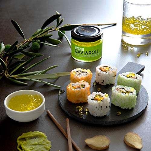 Caviaroli - Encapsulado de Aceite de Oliva Virgen Extra con Aroma de Wasabi - 50 g