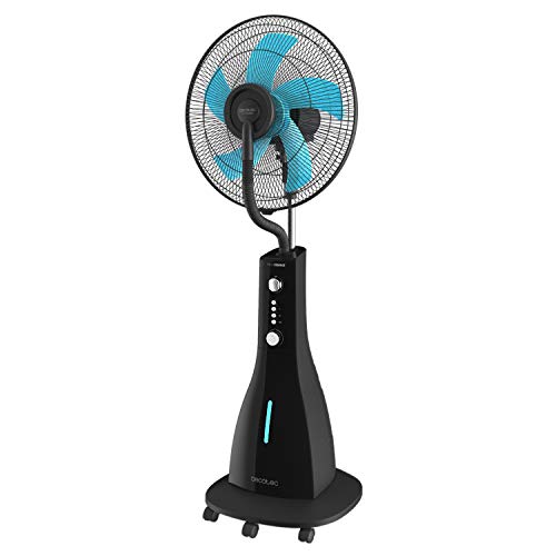 Cecotec Nebulizador de Pie EnergySilence 590 Freshessence. Oscilante, Potente, Silencioso, 3 Velocidades, 3L, Temporizador, Motor de Cobre Negro, 90W