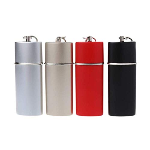 Cenicero SFBBAO Mini portátil cenicero de Bolsillo Llavero Moda Ambiental Fumar Accesorios para la Venta 7.9 * 3 * 1.7cm Plata