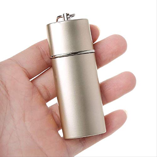 Cenicero SFBBAO Mini portátil cenicero de Bolsillo Llavero Moda Ambiental Fumar Accesorios para la Venta 7.9 * 3 * 1.7cm Plata