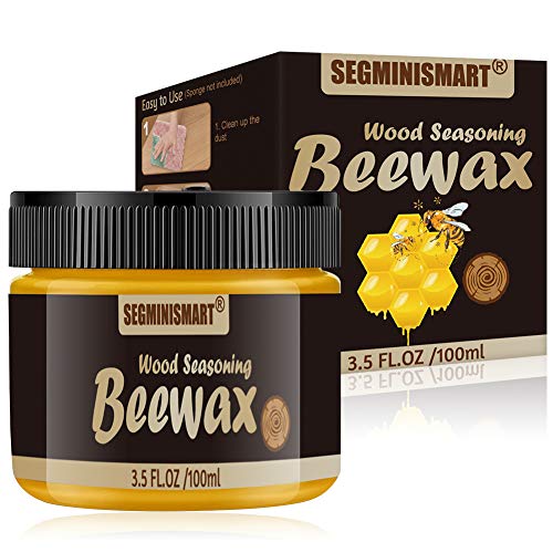 Cera Muebles Madera, Cera para Condimentos de Madera, Cera y Polish para Muebles Cuidado de la Madera, Wood Seasoning Beewax, Prueba de Agua Muebles de Enfermería Pulido Cera Madera,100g