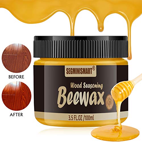 Cera Muebles Madera, Cera para Condimentos de Madera, Cera y Polish para Muebles Cuidado de la Madera, Wood Seasoning Beewax, Prueba de Agua Muebles de Enfermería Pulido Cera Madera,100g