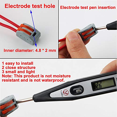 CESFONJER Terminales Conectores Reutilizables de conectores de tuercas de patillas Conectores de cables compactos de 50 piezas 2 orificios (20 piezas), 3 orificios (20 piezas), 5 orificios (10 piezas)