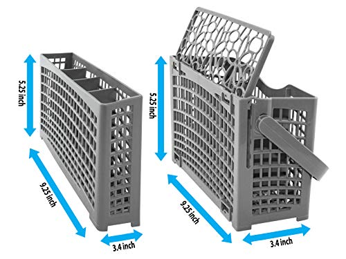Cesta de repuesto universal para cubiertos de lavavajillas – Cesta para utensilios de cocina – Compatible con Bosch, Maytag, Kenmore, Whirlpool, KitchenAid, LG, Samsung, Frigidaire, GE