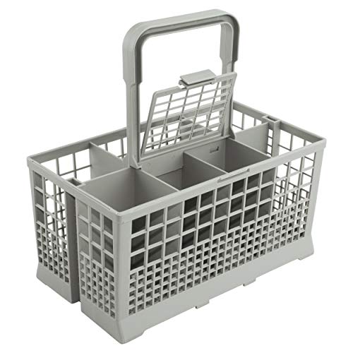 Cesta universal para cubiertos de lavavajillas (9.5 x 5.4 x 4.8 pulgadas) compatible con Kenmore, Whirlpool, Bosch, Maytag, KitchenAid, Maytag, Samsung, GE, y más