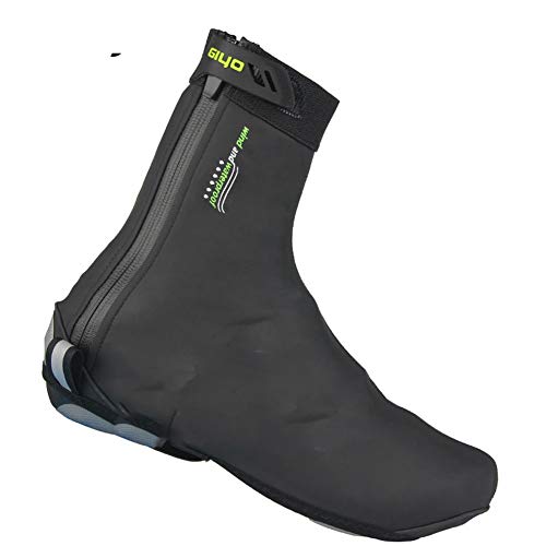 Cestbon Zapatilla de Ciclismo Impermeable Cubre Las Cubiertas del Zapato de la Bicicleta a Prueba de Viento, chanclos MTB Carrera de Bicicleta de Carreras chanclos,Negro,XXL