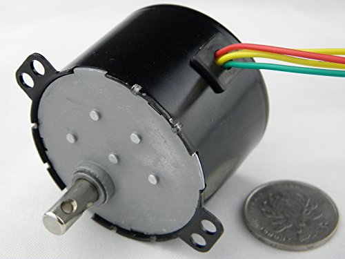 CHANCS 50KTYZ Motorreductor AC 220V 20RPM 6W Motor de Engranaje Imán Permanente síncrono