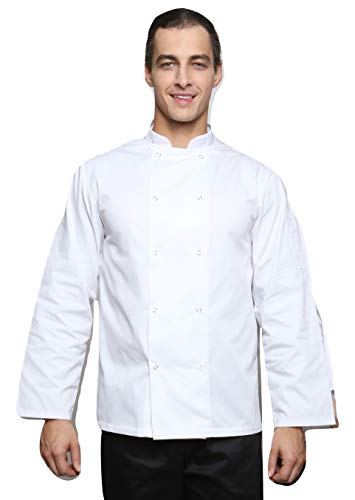 Chaqueta de Cocina Unisex Oregano Manga Larga Blanco S