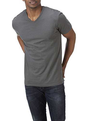 Charles Wilson Paquete 4 Camisetas Elásticas Elastano Cuello Pico (Medium, Essentials 63)