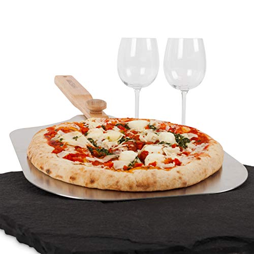 Chase&Carter Premium - Paleta de pizza de aluminio antiadherente de 30,48 cm x 35,56 cm