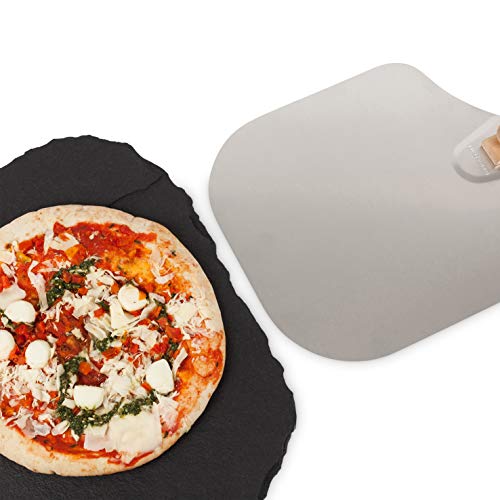 Chase&Carter Premium - Paleta de pizza de aluminio antiadherente de 30,48 cm x 35,56 cm