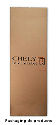 Chely Intermarket, Espejo de Pared Cuerpo Entero 35x140cm (Marco Exterior 42x147cm) (Plateado) MOD-128 | Forma Rectangular | Decoración de salón, Dormitorio | Acabado Elegante (128-35x140-6,15)