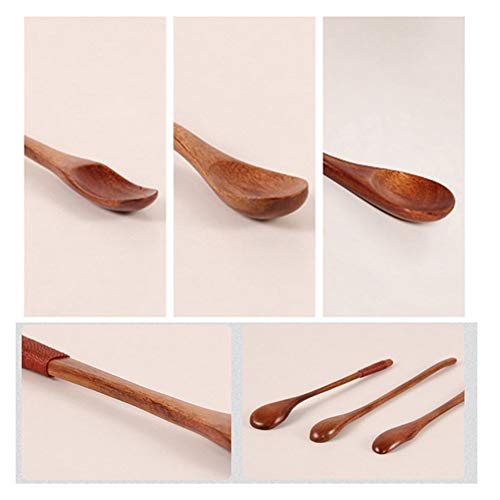 chenran Accesorios Cuchara De Madera Cocina De Bambú Utensilio De Cocina Herramienta Sopa Cucharilla Catering Top for Kicthen Regalo (Color : 1)