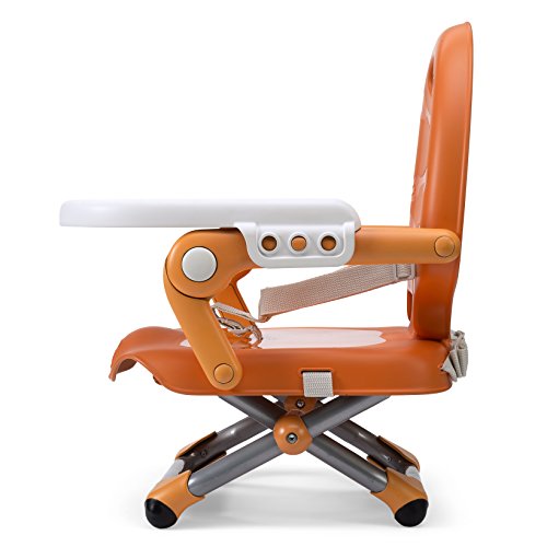 Chicco Pocket Snack Elevador asiento de silla regulable en 3 alturas para bebés, ligero 2 kg, color naranja (Mandarino)