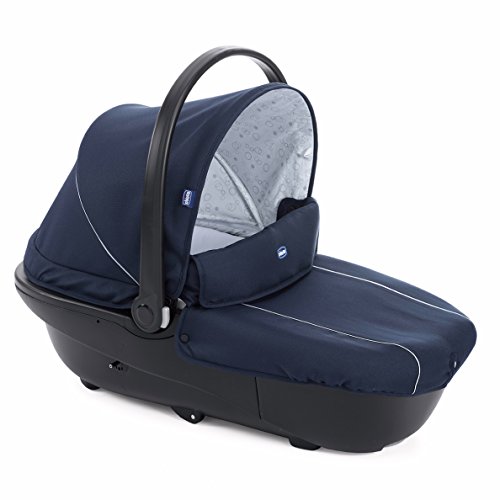 Chicco Trío Sprint - Cochecito de Paseo 3 en 1 con Capazo, Carrito y Silla de Coche, de 0 a 15 kg, Color Azul (Blue Passion)