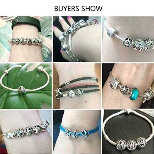 ChicSilver P Plata de Efecto Antiguo Beads Originales para Joyería Hechura Elemento Alfabeto Colgante de Cumpleaños Navidad Fiestas