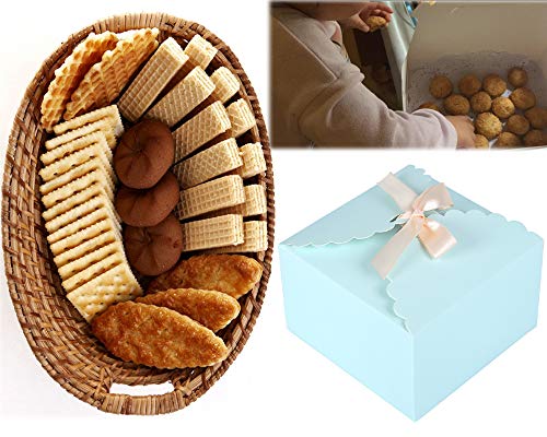 Chilly Cajas de regalo, Set de 12 cajas decorativas, pastel, galletas, golosinas, caramelos, baño bombas ducha jabones regalos para Navidad, fiesta, vacaciones, bodas (color sólido)