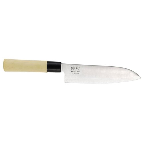 Chroma Haiku Yakitori Santoku HY7 - Cuchillo para Verduras, Pescados y Carnes, 17,5 cm