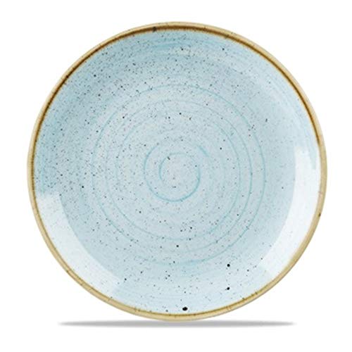 Churchill Stonecast Round Coupe Plate Duck Egg Blue 288mm (Pack of 12) - [GM686]