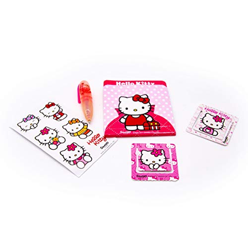 Cife Hello Kitty 38671, Mini Sobre Sorpresa con pegatinas, bolígrafo, libreta y marcapáginas