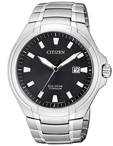 Citizen Reloj Analógico para Hombre de Cuarzo con Correa en Titanio BM7430-89E