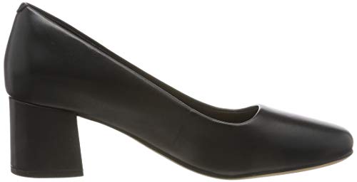 Clarks Sheer Rose, Zapatos de Tacón para Mujer, Negro (Black Leather Black Leather), 37 EU